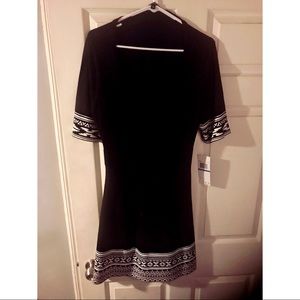 Black Nina Leonard dress